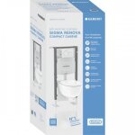 Pack b�ti - support duofix autoportant - plaque et cuvette suspendue renova car�n�e geberit