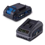 Pack batterie 2ah + chargeur 2. 4a - scheppach - 20v ixes - sbsk2. 0 - batterie et chargeur universels ...