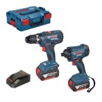 Pack bosch 06019g5107 perceuse - visseuse gsr 18v - 28 + visseuse  chocs gdr 18v - 160 + 2 batteries ...