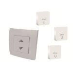 Pack commande centralise sans fil + 3 micro - rcepteurs encastrables tlcommands 433 mhz pile 12v ...