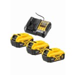 Pack nergie dewalt xr - 3 batteries 18v 5. 0ah + chargeur universel 12v / 18v - dcb1104p3 - qw