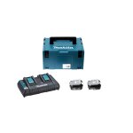 Pack nergie makita 197504 - 2 (chargeur dc18rd + 2 batteries bl140b + mak - pac)