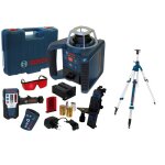 Pack intrieur : laser rotatif automatique bosch grl 300 hv + trpied 2. 95m bt300 - 061599403x