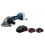 Pack meuleuse gws 18v - 8 125mm 06019n9000 + 2 batteries pro gba 18v 4. 0ah + chargeur pro bosch