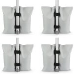Pack of 4 heavy weight sand gazebo, industrial quality, for legs, sun shade tents, parasol