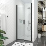 Pack paroi de douche 90x200 cm + receveur de douche a carreler 90x140 recoupable