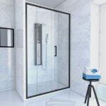 Pack paroi porte de douche + receveur a poser - 120x90 coulissante - crush moon 120x90