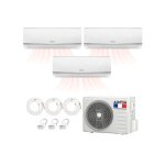 Pack pompe � chaleur r�versible tri - split airton - a poser soi - meme - 2500w - 3500w - readyclim 3x6m ...