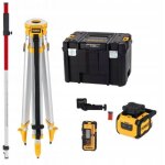Pack pro niveau laser rotatif horizontal - faisceaux rouges - alcalines - dewalt - dcle05211rl - xj