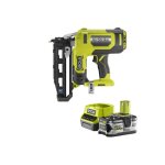 Pack ryobi cloueur de finition � air comprim� 18 v one + r16gn18 - 0 - 1 batterie 5. 0ah - 1 chargeur ...
