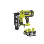 Pack ryobi cloueur de finition  air comprim 18v one + r16gn18 - 0 - 1 batterie 4. 0ah - 1 chargeur ...