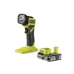 Pack ryobi lanterne led  tte orientable 280 lumens 18v one + rlf18 - 0 - 1 batterie 2. 5ah - 1 chargeur ...