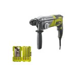 Pack ryobi - marteau perforateur rsds680 - ka2 - sdsplus - 680w - coffret empilage 8 forets rak08sds2 ...