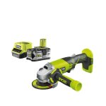 Pack ryobi meuleuse d'angle 18 v one + r18ag - 0 - 1 batterie 5. 0ah - 1 chargeur rapide 2. 0ah rc18120 ...