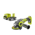 Pack ryobi meuleuse d'angle brushless 18v one + r18ag7 - 0 - 1 batterie 2. 5ah - 1 chargeur rapide rc18120 ...