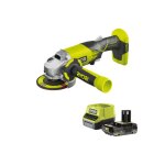 Pack ryobi meuleuse d'angle r18ag - 0 - 18 v one + - 1 batterie 2. 0ah - 1 chargeur rapide rc18120 - ...