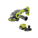 Pack ryobi meuleuse d'angle r18ag7 - 0 - brushless 18v one + - 1 batterie 2. 0ah - 1 chargeur rapide ...