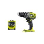 Pack ryobi - perceuse - visseuse r18dd3 - 0 - 18v one + sans batterie ni chargeur - coffret 69 accessoires ...