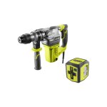 Pack ryobi perforateur burineur sdsplus - 1050w - rsds1050 - k - laser croix verte - 15m de port�e - ...