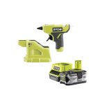 Pack ryobi pistolet � colle 18v one + rglm18 - 0 - 1 batterie 4. 0ah - 1 chargeur rapide rc18120 - 140 ...