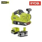 Pack ryobi ponceuse  bande 75 mm 18v one + r18bs - 0 - 1 batterie 4. 0ah - 1 chargeur 2. 0ah rc18120 ...