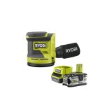 Pack ryobi ponceuse excentrique 18v one + rros18 - 0 - 1 batterie 5. 0ah - 1 chargeur rapide rc18120 ...