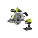 Pack ryobi scie circulaire r18cs - 0 - 18v one + - 1 batterie 2. 0ah - 1 chargeur rapide