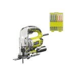 Pack ryobi scie sauteuse pendulaire - 680 w - 105mm - coffret de 10 lames - bois - plastique - bim�tal ...