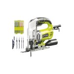 Pack ryobi scie sauteuse pendulaire rjs850ka5 - 600w - 85mm - lot de 5 lames - coffret de 10 lames - ...