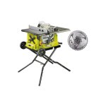Pack ryobi scie sur table lectrique rts1800ef - g - 1800w - 254mm - pitement rtractable - roues - ...
