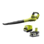Pack ryobi souffleur 18v one + obl1820s - 1 batterie 5. 0ah lithiumplus - 1 chargeur rapide 2. 0ah rc18120 ...