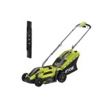 Pack ryobi tondeuse lectrique 1300w coupe 33cm rlm13e33s - lame de tondeuse lectrique 33cm rac420