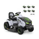 Pack tondeuse autoport�e sur batteries coupe 107 cm, 6 batteries 10ah et chargeur rapide - ego tr4201e ...