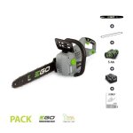 Pack tronconneuse electrique batterie 56v 5ah chargeur rapide ego power guide oregon 40 cm cs1614e -