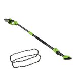 Pack tron�onneuse sans fil manche t�lescopique + lot de 2 cha�nes - venteo - tron�onneuse sans fil - ...