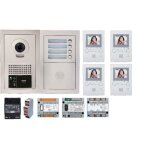 Pack vid�o gtbv4e 4 boutons avec 4 moniteurs gt1m3 programm�s - aiphone - - gtbv4e.