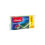 Pack vileda 6 chiffons microfibres ultrafresh et 6 éponges avec grattoir Pack vileda 6 chiffons microfibres ultrafresh et 6 éponges avec grattoir