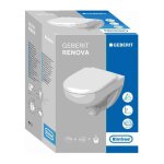 Pack wc suspendu geberit renova 54cm, rimfree, abattant ralenti et déclipsable, blanc Pack wc suspendu geberit renova 54cm, rimfree, abattant ralenti et déclipsable, blanc