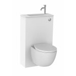 Pack wc trio siamp bati wc suspendu + cuvette + lave - main - 10005127