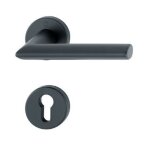 Paire de bquilles sur rosace stockholm hoppe 1140 / 42k / 42ks noir mat - cl i - 11688464
