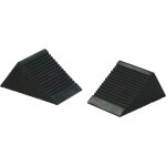 Paire de cales roues caoutchouc pour voiture ks tools 160. 0382 Paire de cales roues caoutchouc pour voiture ks tools 160. 0382