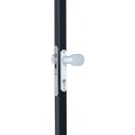 Paire de poign�es de portail modulables en aluminium 3006 pad - argent locinox