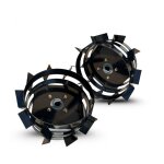 Paire de roues mtalliques 4. 00 - 8 axe 23 mm pour motoculteur toute marque ¿ daewoo daacc - 116 - ...