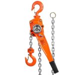 Palan  levier - vevor - g80 1, 5t 5, 8m - capacit de levage - palan  chane  cliquet manuel