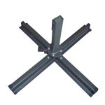 Palatino chocolat : parasol d�port�, carr� de 3x3m, rotatif a 360