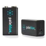 Pale blue pb - 9v - c pile domestique batterie rechargeable lithium - ion (li - ion)