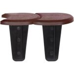 Palissade de jardin - ipak2 - 3, 8 m - plastique - marron - r�sistante au gel