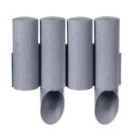 Palissade de jardin - standard - anthracite - hauteur 25, 5 cm - longueur 2, 3 m - r�sistant aux uv