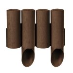 Palissade de jardin - standard - marron - hauteur 25, 5 cm - longueur 2, 3 m - bois de rose