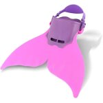 Palmes de natation sir�ne rose vif pour enfants - r�glables, confortables, s�res pour les 12 ans et moins ...